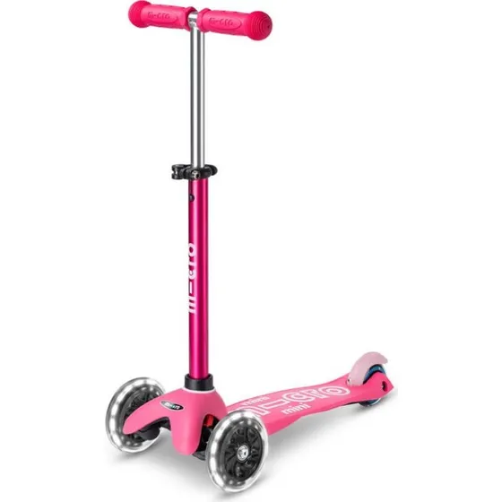 Micro Mini Deluxe LED løbehjul - Pink