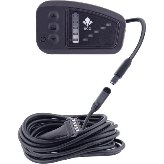 SCO LED-display til elcykel 250W med firkantet stik
