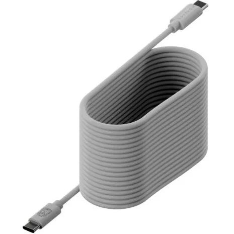 Upstrøm USB-C kabel 100W 2,5 m – Recycled TPE, hvid