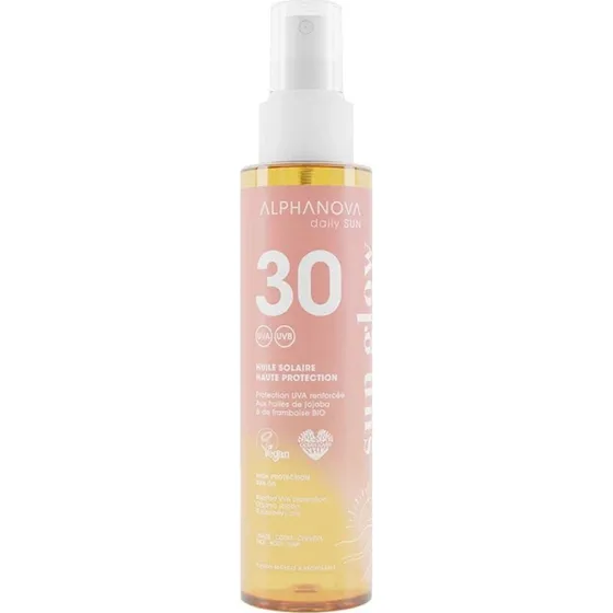 Alphanova Daily Sun Høj beskyttelse sololie SPF30 125ml