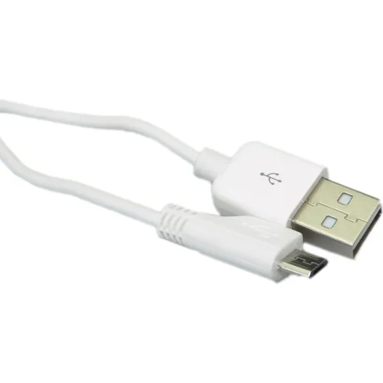 Sandberg Micro-USB opladningskabel USB-A–Micro B 1 m, hvid