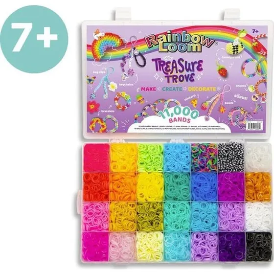 Bandai Rainbow Loom Treasure Trove - DIY Armbåndssæt med 11.000 dele