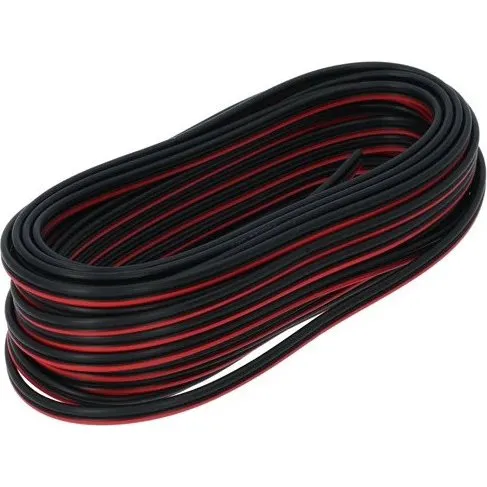 Carpoint Højttalerkabel 2x0,75 mm² 10 m Rød/Sort