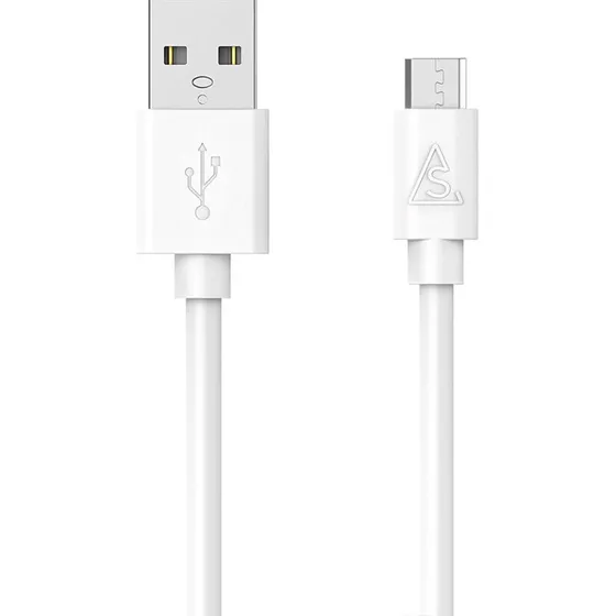 Smartline Mikro USB-kabel 1 m (USB-A) – Hvid