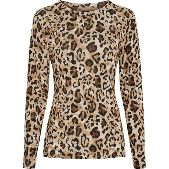 Marta du Château Elissa Bluse - Camello Leopardprint