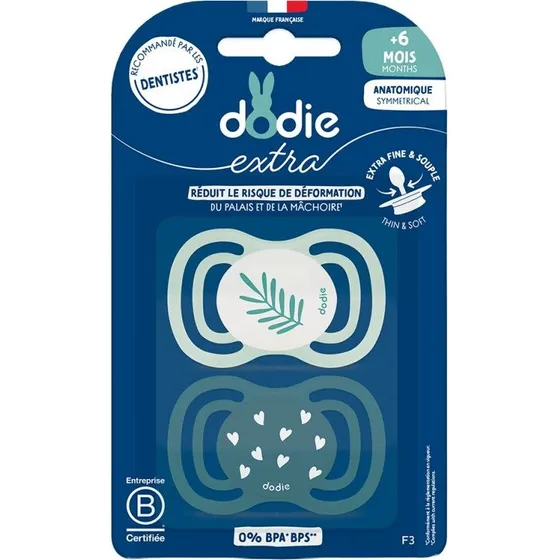 Dodie Ekstra Anatomisk Sut - Blå (+6 mdr.)