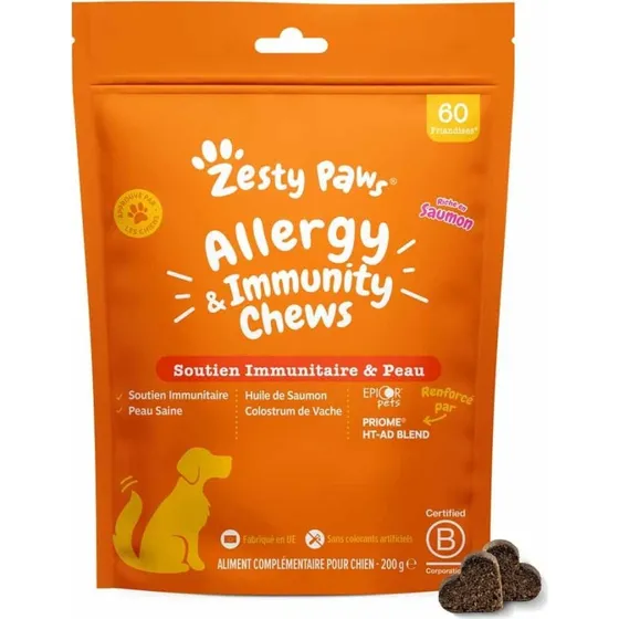 Zesty Paws Allergi & Immunitet Chews - 60 laksegodbidder