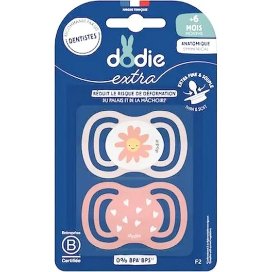 Dodie Ekstra Anatomisk Sut, Blomster, +6 mdr, F2