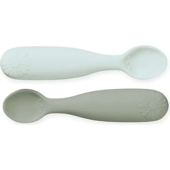 Cam Cam Copenhagen Silikoneskeer 2-pak - Blomst (Olive Mix)