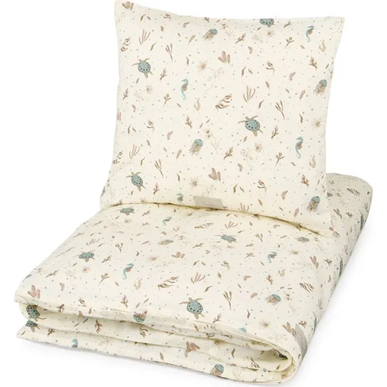 Cam Cam Copenhagen Baby Sengetøj Sea Garden 70x100 cm (GOTS)