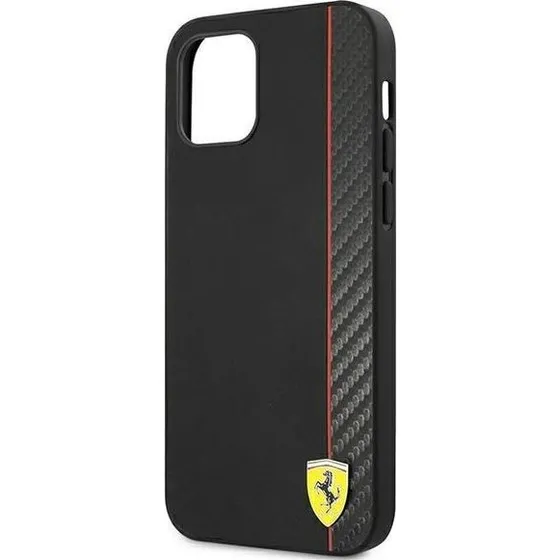 Ferrari On Track Carbon Stripe Case til iPhone 12 mini - Black