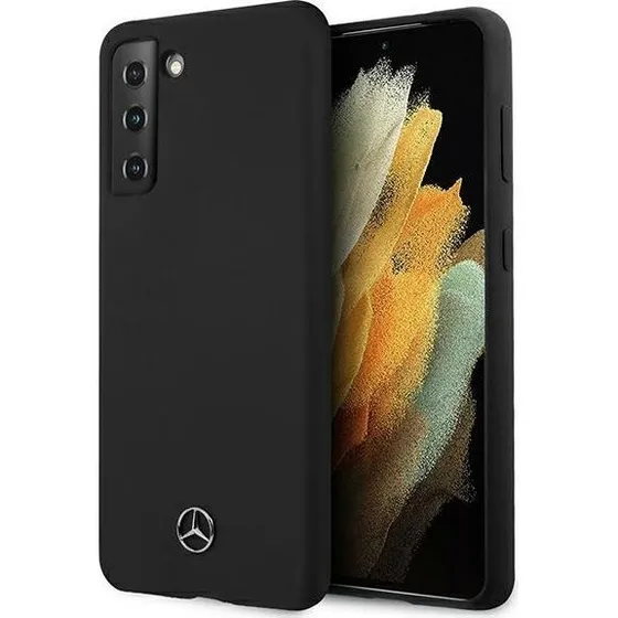 Mercedes Silicone Line Case til Samsung Galaxy S21 - Sort