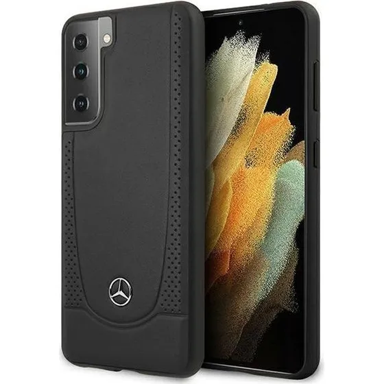 Mercedes Urban Line Læderetui til Samsung Galaxy S21 - Sort