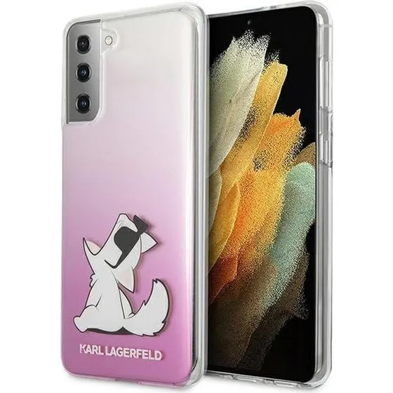 Karl Lagerfeld Choupette Fun Case til Samsung Galaxy S21+ - Pink