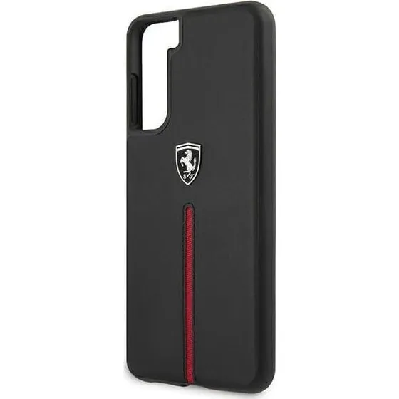 Ferrari Off Track Leather Nylon Stripe Case til Samsung Galaxy S21