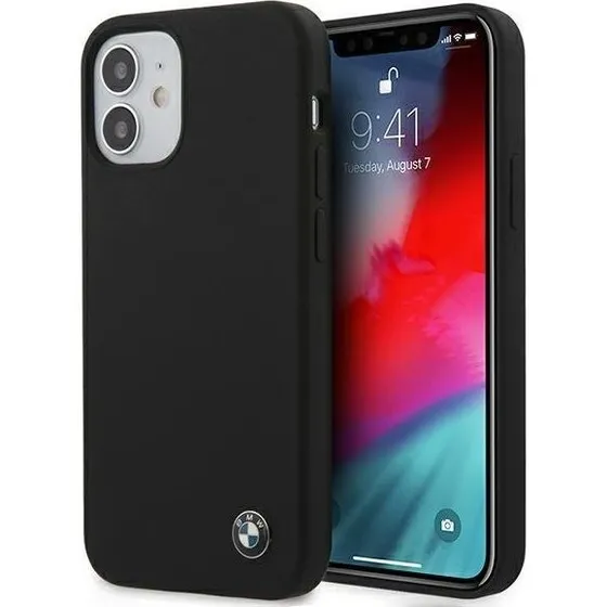 BMW Silicone Signature Case til iPhone 12 mini - Black