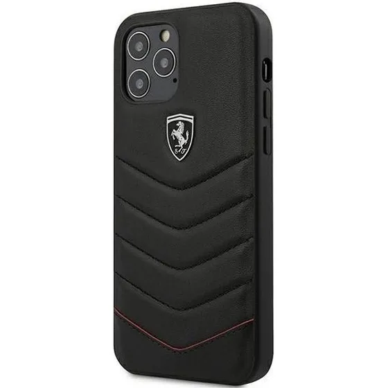 Ferrari Off Track Quilted Case til iPhone 12 Pro Max - Sort