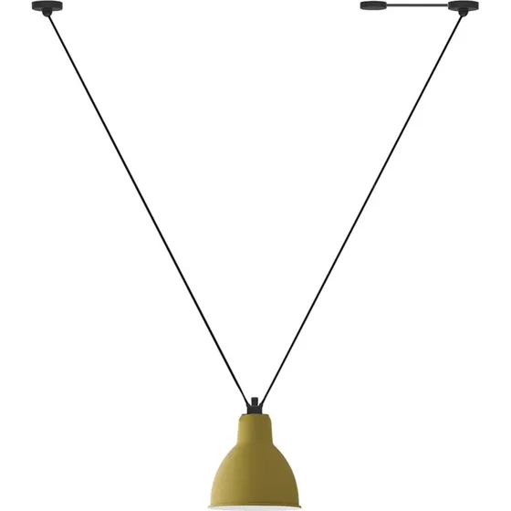Lampe Gras 323 XL Pendellampe, Rund, Gul