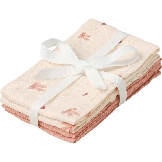 Cam Cam Copenhagen Bows Vaskeklude 4-pak - 100% økologisk muslin