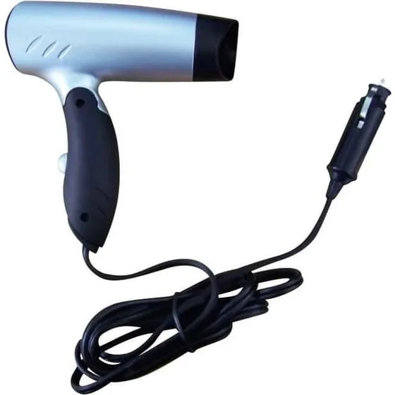 INCASA Hårtørrer 12V - Kompakt 180W med varm/kold funktion