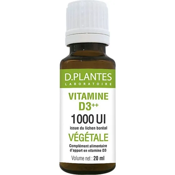D. Plantes Vegetabilsk Vitamin D3 1000ui Gocce 20 ml