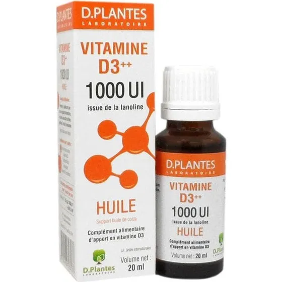 D. Plantes Vitamin D3 Olie 1000UI 20ml