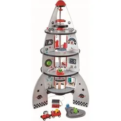 Hape Legesæt: Rumskib med 20 dele (træ)