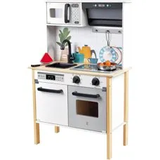 Legekøkken med mikroovn, lys og lyd 60x30x91,7 cm (3-6 år)