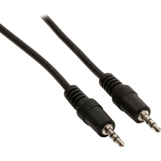 Goobay Minijack kabel 3,5 mm 0,5 m - stereo (sort)