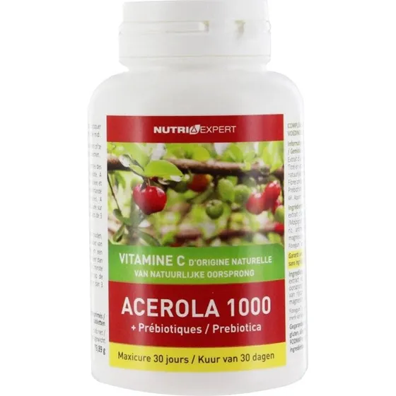 NutriExpert Acerola 1000 + Prebiotic - 60 tabletter
