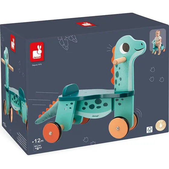 Janod Portosaurus Gåvogn - 12+ måneder