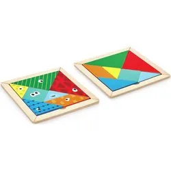 Hape Tangram, multifarvet 16,2×16,2 cm, 2–6 år