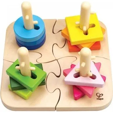 Creative Peg Puzzle – Træpuslespil med 16 knopper