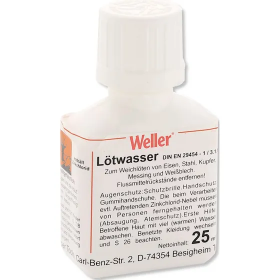 Weller LW 25 loddevand, 25 ml