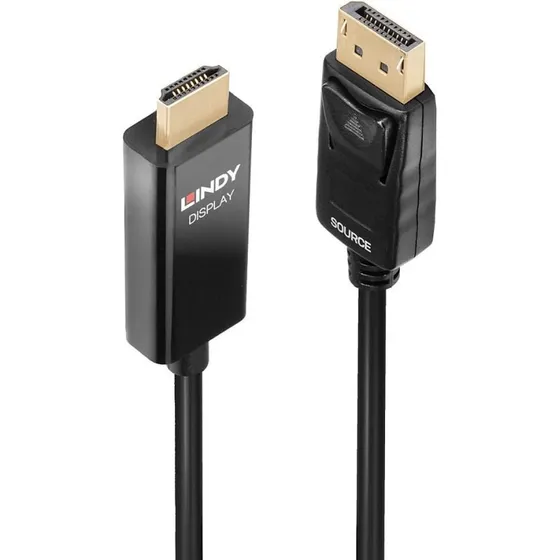 LINDY Aktivt DisplayPort til HDMI-kabel HDR - 2 m