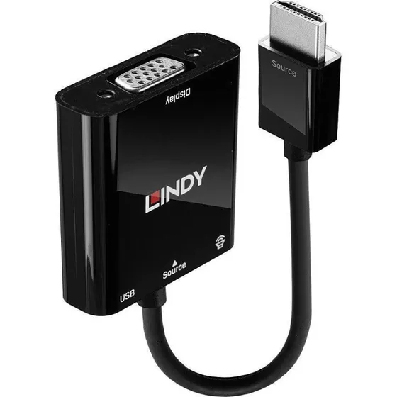 Lindy HDMI til VGA & lydkonverter - Sort