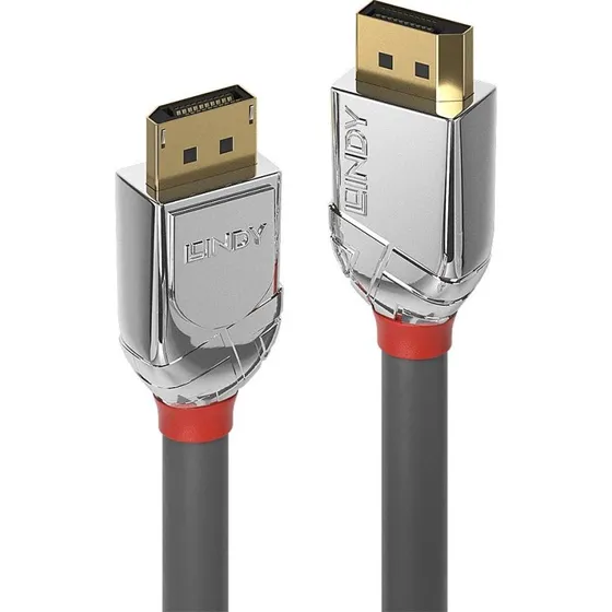 LINDY Cromo Line DisplayPort 1.2 Kabel - 3 m - Grå