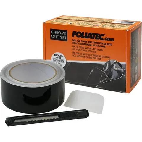 Foliatec Chrome Delete folie sæt, Matsort, 5cm x 15M