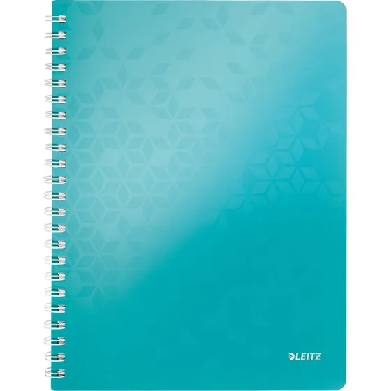 Leitz WOW PP A4 Notesblok - Isblå, 80 ark, linjeret