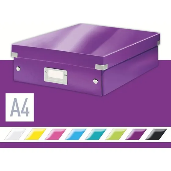 Leitz Click & Store WOW Organiseringsboks Medium Lilla
