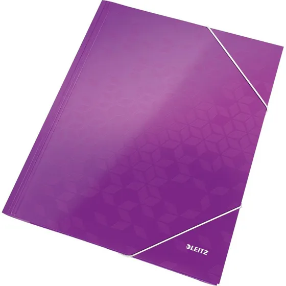 Leitz 3-klap elastikmappe WOW A4 Lilla