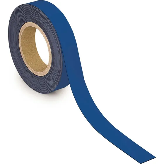 MAUL Magnetbånd, blå, 30 mm med skrivbar overflade