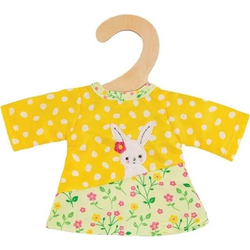Heless Bunny Lou Dukke tøj - Dungarees med stribet trøje