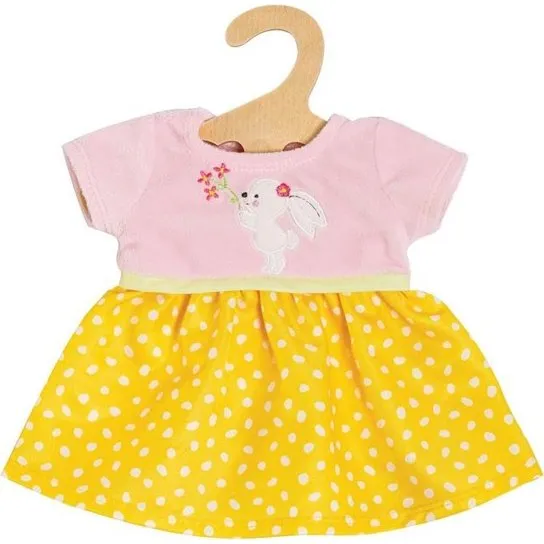 Heless Dukkekjole Bunny Lou 35-45 cm - Pastelrosa & Gul