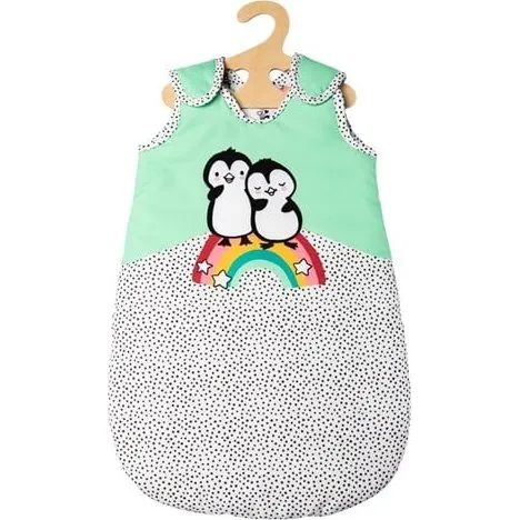Heless Dukkesovepose med Pingvinprint, 35-45 cm