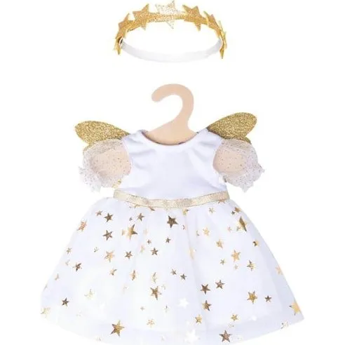 Heless Dukkekjole Engel med Stjerner, 35-45 cm