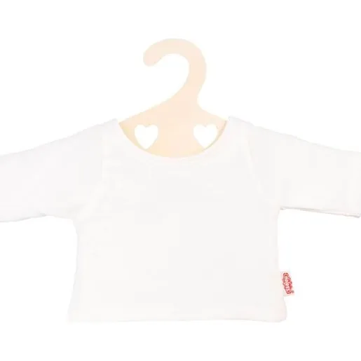 Heless Hvid T-shirt til dukker, 28-35 cm