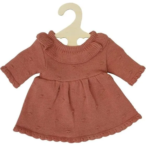 Heless Strikket Dukkekjole Peach 28-35 cm