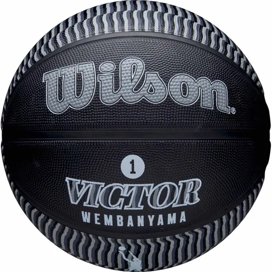 Wilson NBA Icon Victor Wembanyama Outdoor Basketball, str. 7 (Sort)