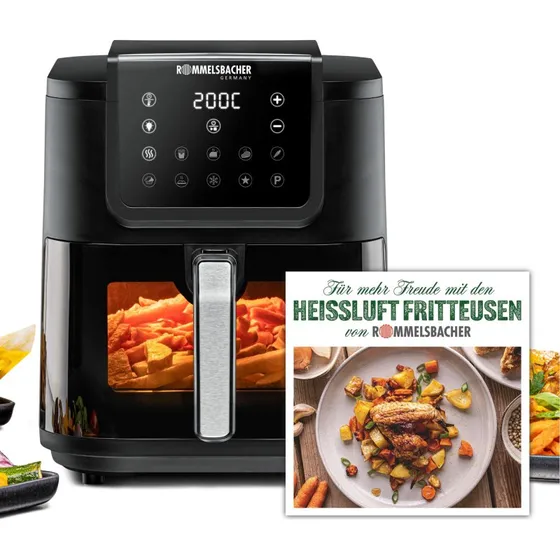 Rommelsbacher FRH 1700 Airfryer 8L - 1700W - Sort